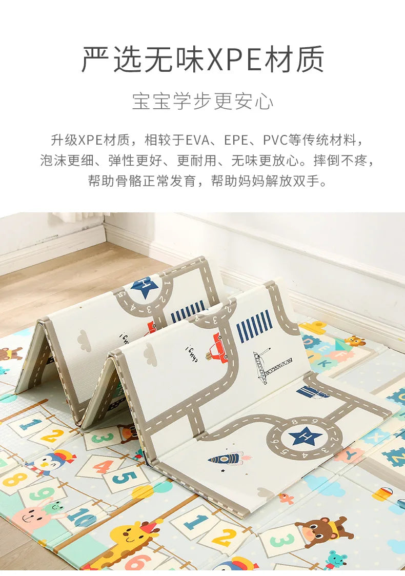 Baby Play Mats Activities Mats For Baby Game Mats Waterproof Children's Rug Kids Crawling Play Floor Carpets משטח פעילות לתינוק