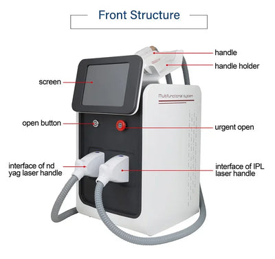 IPL OPT Laser Hair Removel Machine for Women 3 IN 1 ND YAG Q Switch Tattoo Removal Professional RF Face Lift Skin Tight Device