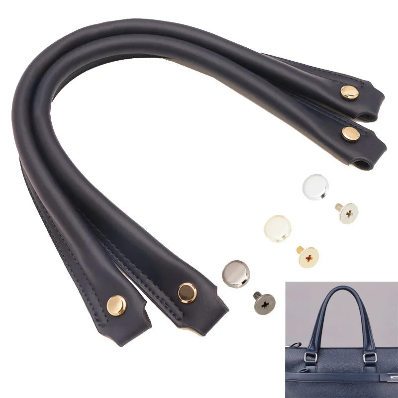 Men's bags accessories DIY handbag briefcase handle Black coffee blue bag strap belt 39cm 1pair/lot