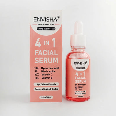 ENVISHA Facial Serum Hyaluronic Acid Niacinamide Vitamin Face Skin Care Anti-Aging Wrinkle Whitening Moisturizing Shrink Pores