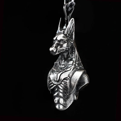 2021 Fashion Retro Domineering 316L Stainless Steel Egyptian Grim Reaper Pendant Men's and Women's Necklace