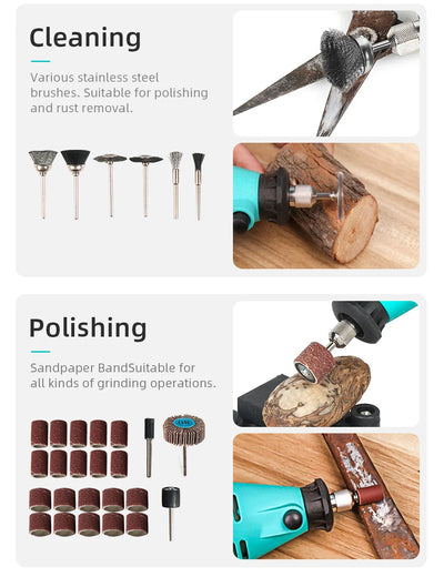 361PCS/lot Power Tools Dremel Rotary Tool Accessory Set Fits for Dremel Drill Grinding Polishing Dremel Accessories