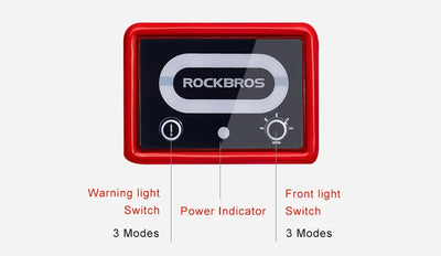 ROCKBROS Bicycle Helmets Ultralight Cycling Helmet Mountain Road Bike Helmet With Glowing Headlight Warning Light Safety Cap