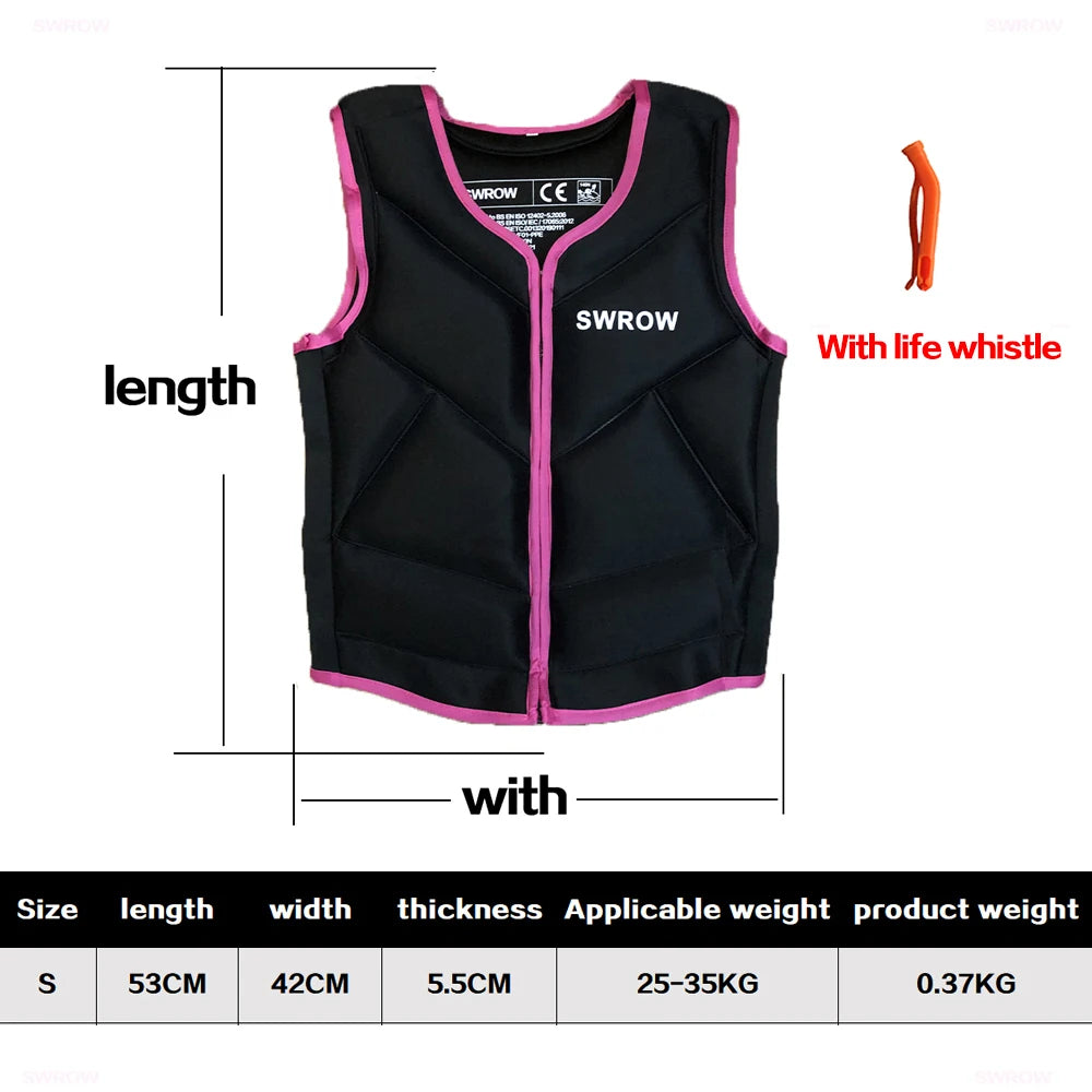 Life Jacket for Adults, Swiming Fishing, Surf Vest, Motorboats, Kayak, Wakeboard, Raft Vest, Water Sports Survival Jacket