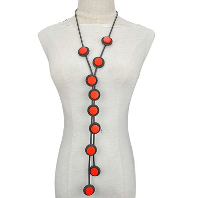 UKEBAY New Pendant Necklace Women Handmade Jewelry Rubber Necklaces Long Clothes Chain Statement Accessories Luxury Necklaces
