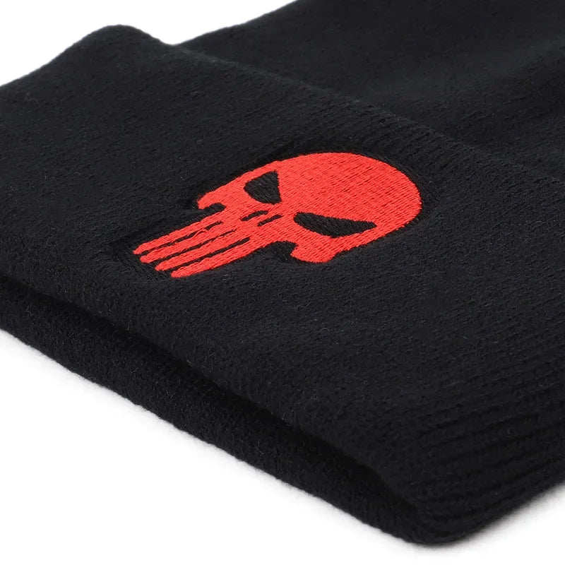 Beanies Hat Unisex Hat Keep warm Skull pattern Set head cap Winter hat Casual Beanies Hip-hop Knitted Winter Hat Ski Beanie Hat
