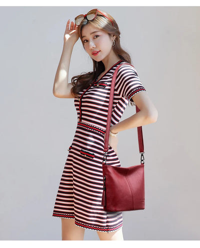Hand Crossbody Bags For Women 2024 New Luxury Designer Handbag Leather Tassel Shoulder Bags Purses And Handbags Tote Bag Bolsa