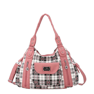 Fashion Women Hand Bag Designers Luxury Handbags Women Plaid Shoulder Bags Female Top-handle Bags Large Purse Hobos