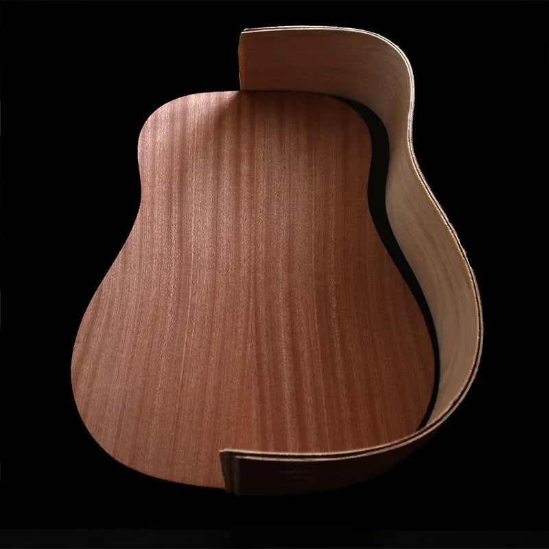 acoustic guitar DIY Kit folk ballad single guitar accessories package spruce solid wood side back plywood Rosewood fingerboar