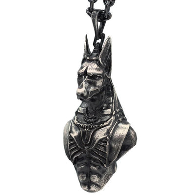 2021 Fashion Retro Domineering 316L Stainless Steel Egyptian Grim Reaper Pendant Men's and Women's Necklace