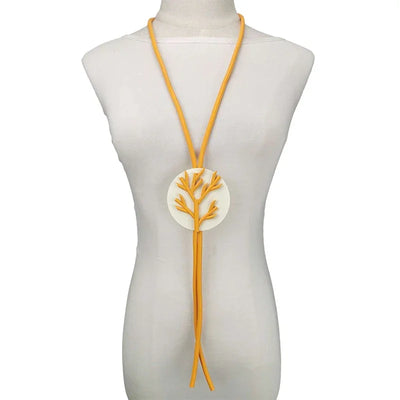 UKEBAY New Pendant Necklace Women Handmade Jewelry Rubber Necklaces Long Clothes Chain Statement Accessories Luxury Necklaces