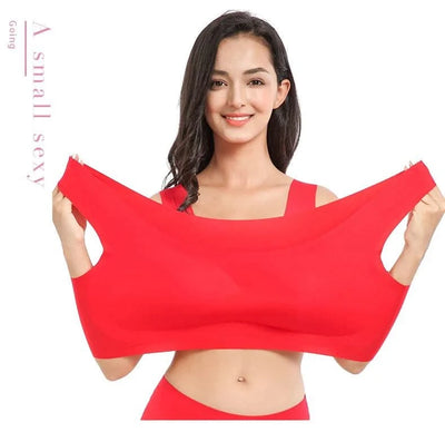 Plus Size Women Bras Bralette Comfortable Invisible Bras Push Up Breathable Brassiere Non Wired