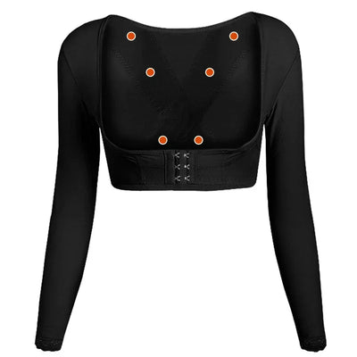 WECHERY Arm Shaper Underbust Push Up Shapers Top Women Posture Corrective Underwear Body Slimmer Shapewear