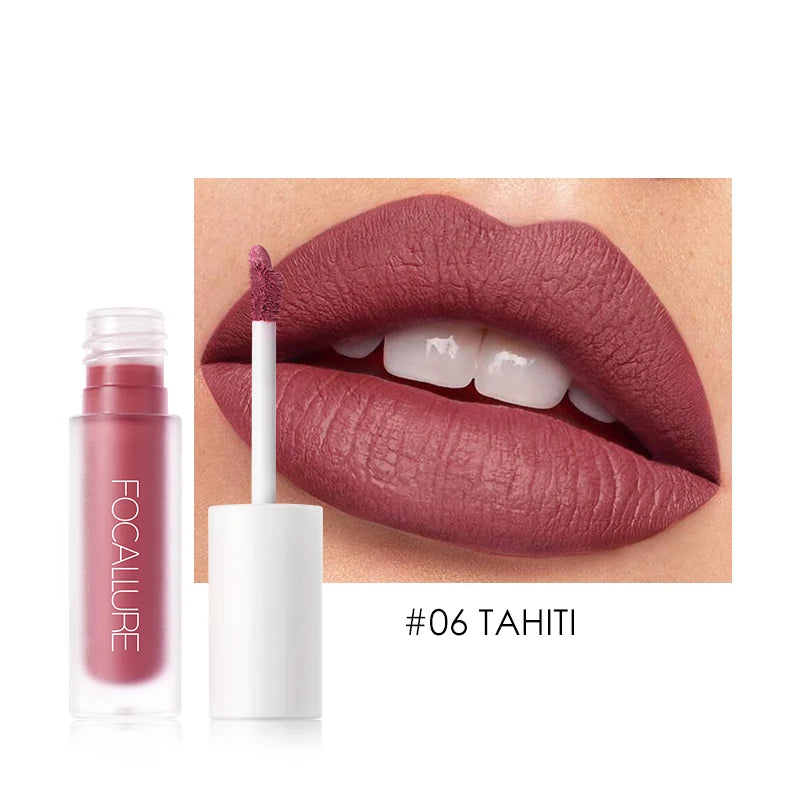 FOCALLURE Lipstick Gloss Waterproof Long Lasting Moist Lip Makeup Liquid Lip Stick Makeup Cosmetic FA134