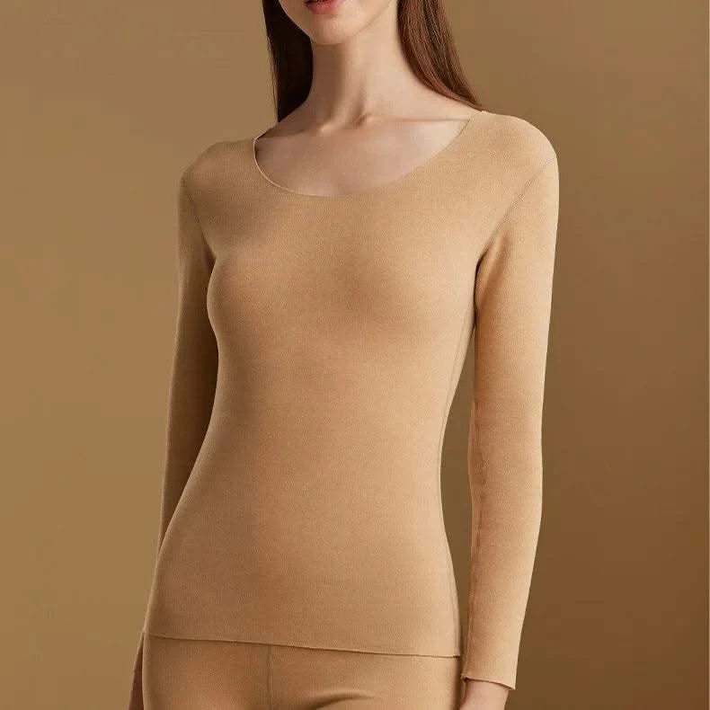 Women's Seamless Thermal Clothing Set 2 Pieces | Thick Double Layer Thermal Under Wear For Winter