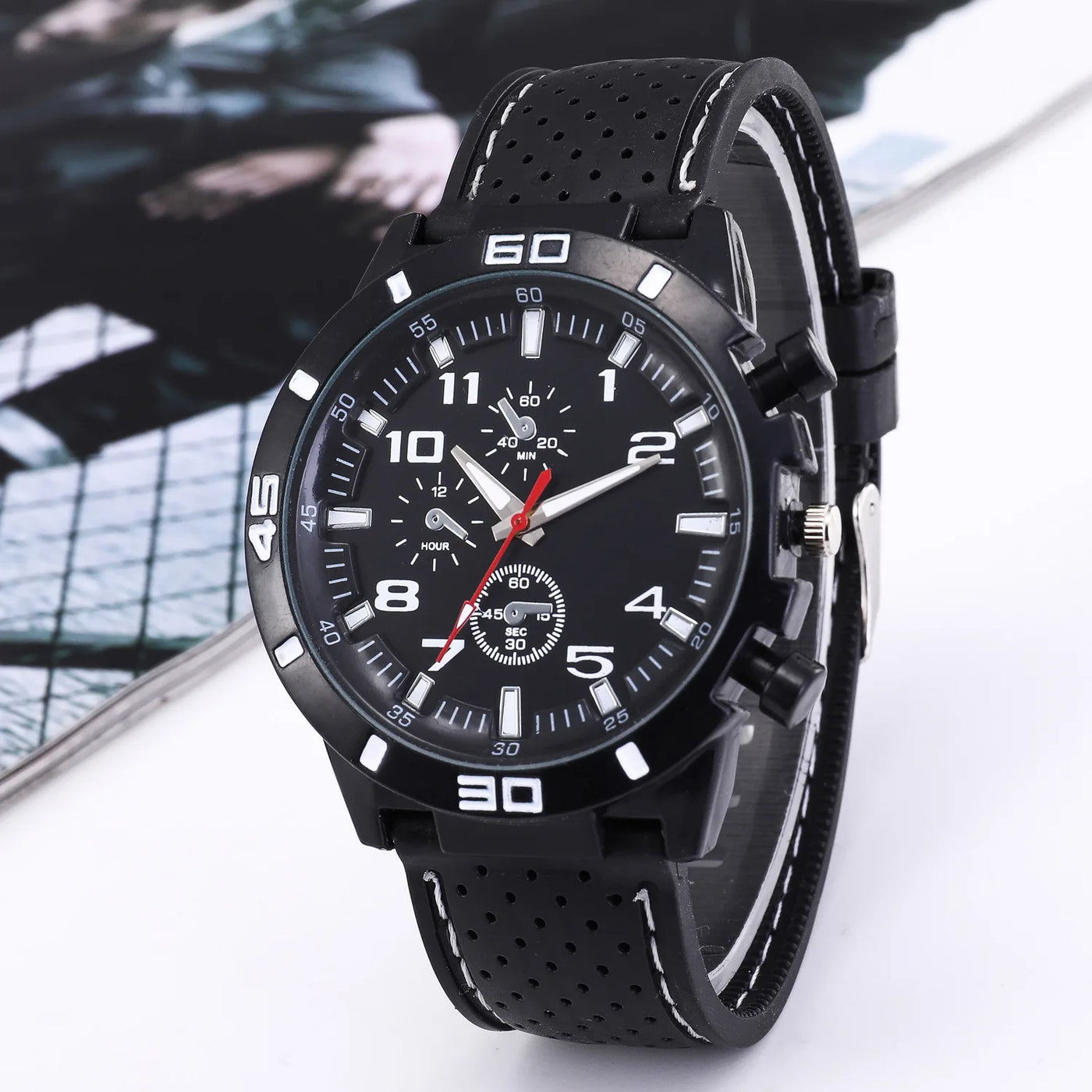 Fashionable casual men's watch high-end men's classic casual watch silicone watch wholesale 066 male Feminino Zegarek Damski