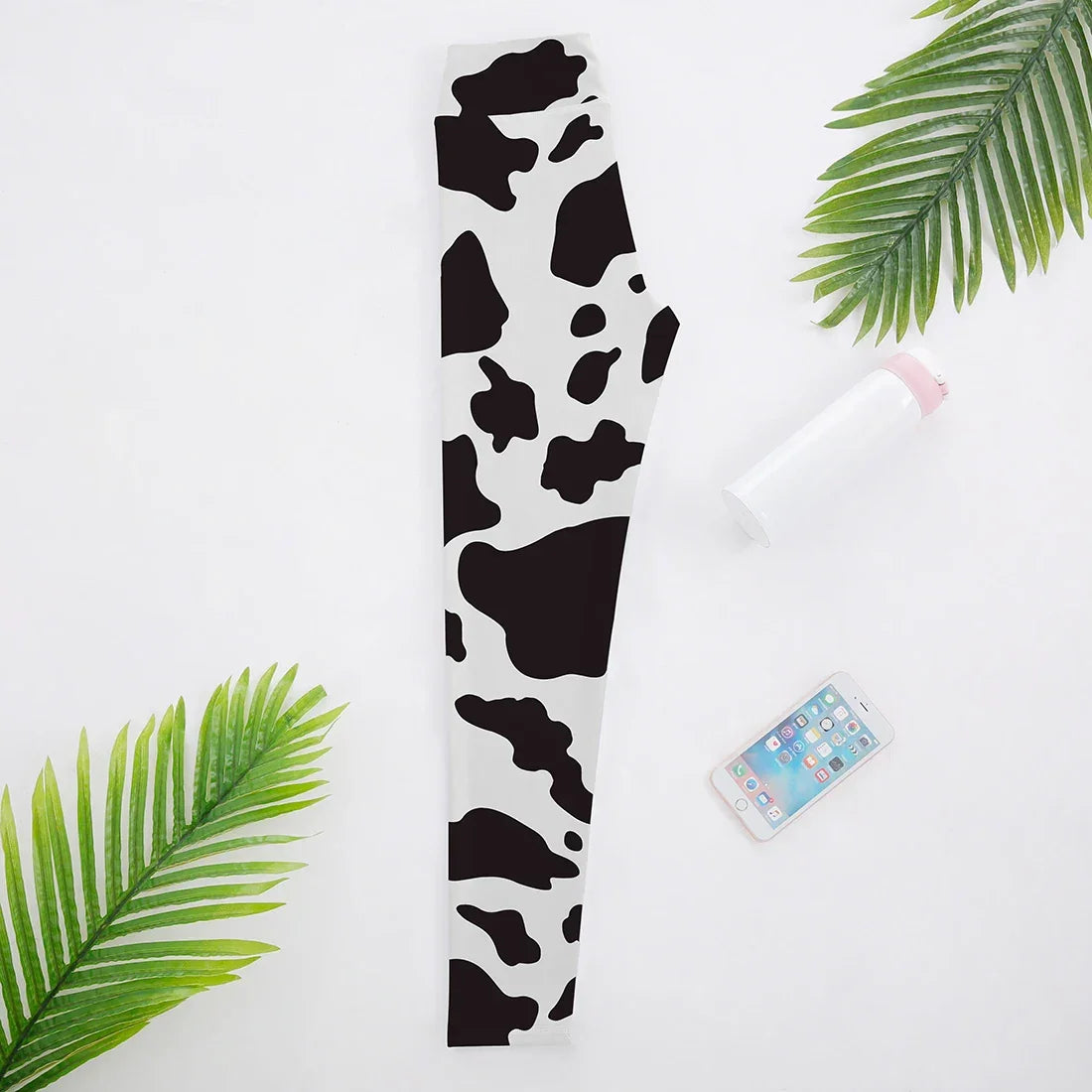 Yoga Pants Women Cow Black Leggings For Fitness High Waist Gym Legging Push Up Workout Fitness Women Printed Leggings