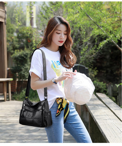 Genuine Brand Leather Sac Luxury Handbags Purse Women Bags Designer Shoulder Crossbody Messenger Bags Female 2021 Waterproof Bag