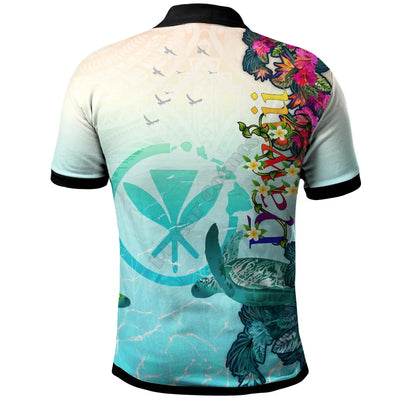 Polynesian Hawaii Polo Shirts Humpback Whale with Tropical Flowers 3D Printed Polo Shirt Men Women Short Sleeve Summer T-shirt