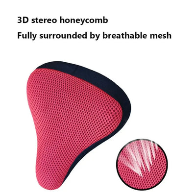 3D Soft Bicycle Saddle Cover Shockproof Anti Slip Breathable Saddles Cycling Silicone Comfortable Seats Bicycle Bike Accessories