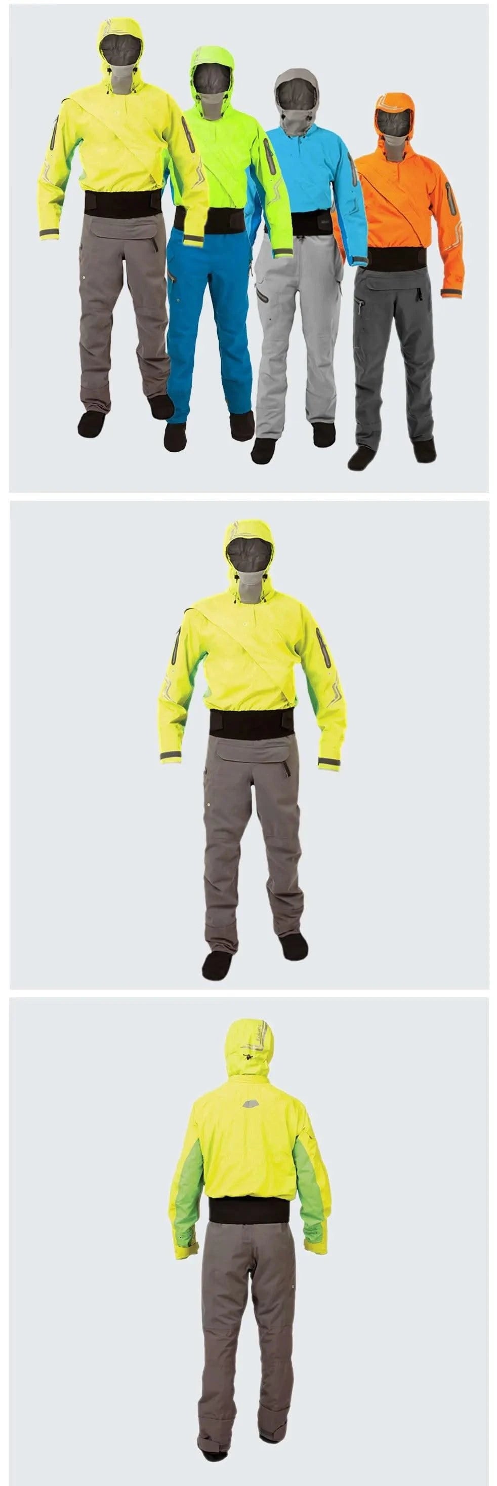 Women's Drysuit For Kayaking Dry Suit Diving Sufing Front Zip Waterproof One-Piece Hoodies With Latex Cuffs And Neck  DW15