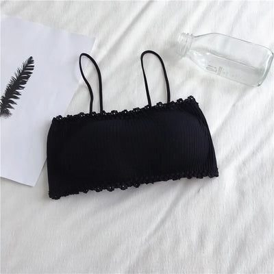 Women's Cotton Bra Female Tube Top Bra Women's Suspender Underwear Beautiful Tank Top Seamless Comfort Bra Sport Bra Lace Tops