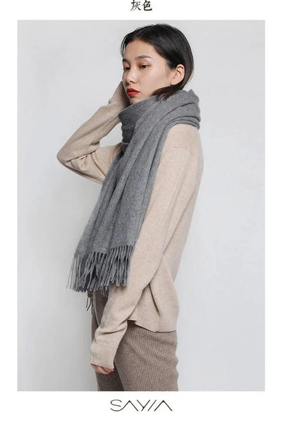 Soft cashmere big Scarf for Women Shawl 200*70 cm  Real pashmina