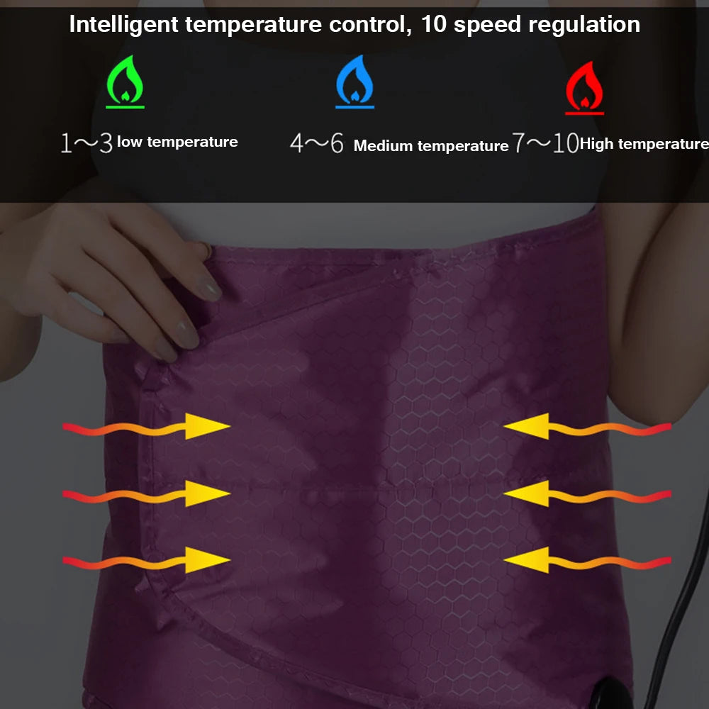 Far Infrared Heating Slimming Belt Waist Protection Warm Uterut Sauna Fat Burner Weight Loss for Women & Men EU US Plug