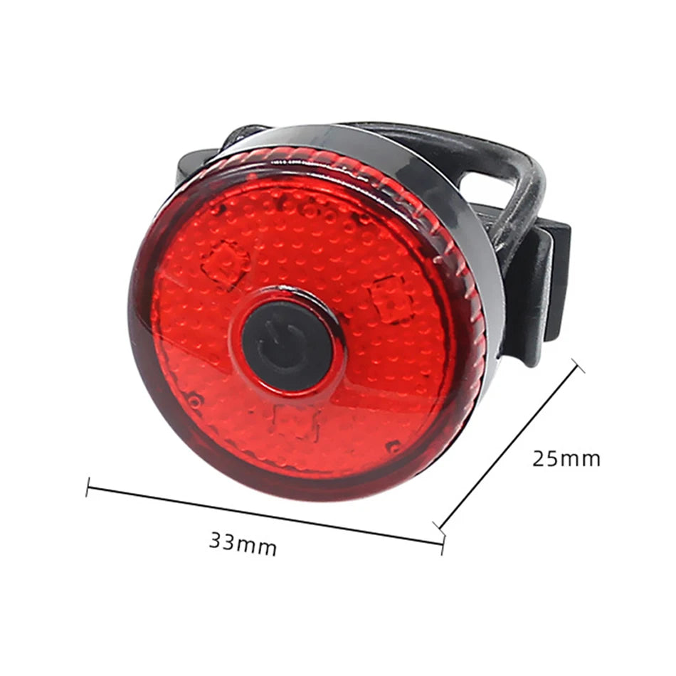 Bicycle Tail Lamp Headlight 400 Lumens Waterproof LED Warning Light Mountain Bike Luminous Night Riding Equipment Bike Lights
