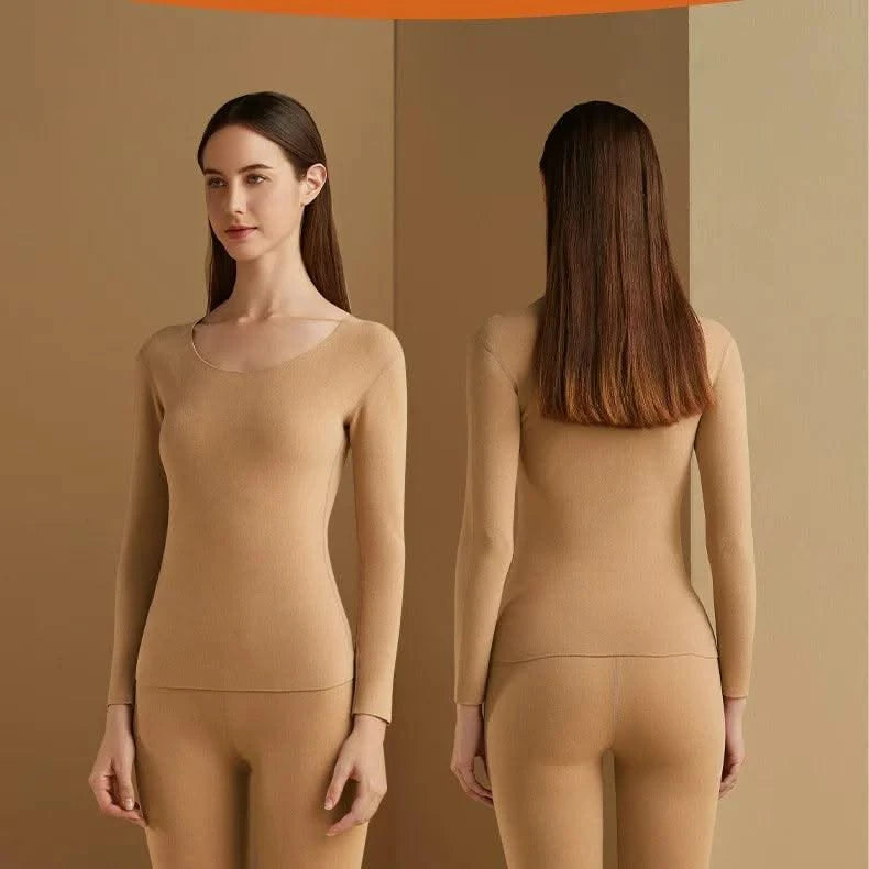 Women's Seamless Thermal Clothing Set 2 Pieces | Thick Double Layer Thermal Under Wear For Winter