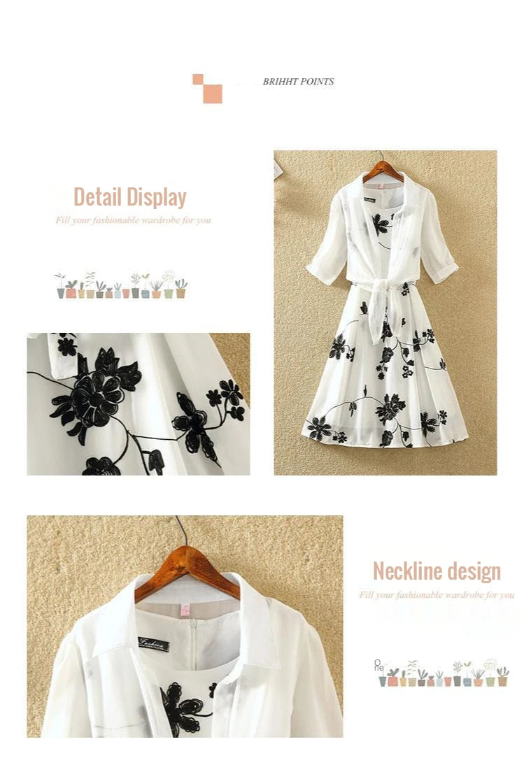 Women 2 piece sets outfits summer 2025 korean trend two piece set dress set Fashion elegant floral DressesNew in matching sets