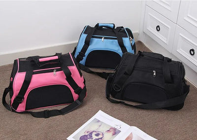 Soft-sided Carriers Portable Pet Bag Pink Dog Carrier Bags Blue Cat Carrier Outgoing Travel Breathable Pets Handbag