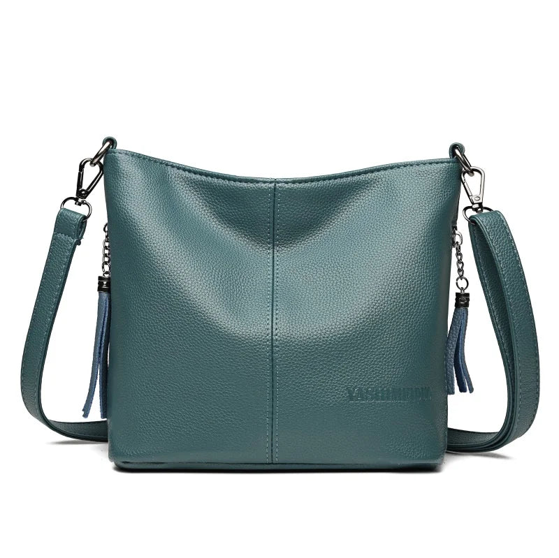 Hand Crossbody Bags For Women 2024 New Luxury Designer Handbag Leather Tassel Shoulder Bags Purses And Handbags Tote Bag Bolsa