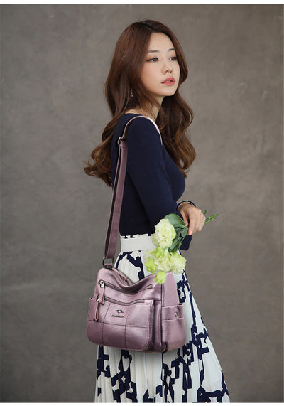 Genuine Brand Leather Sac Luxury Handbags Purse Women Bags Designer Shoulder Crossbody Messenger Bags Female 2021 Waterproof Bag