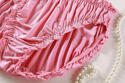 Large Size Mid Waist Panties For Women Ladies Breathable Underwear Briefs Elastic Comfortable Sexy Ruffles Underwear Lingerie