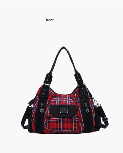 Fashion Women Hand Bag Designers Luxury Handbags Women Plaid Shoulder Bags Female Top-handle Bags Large Purse Hobos