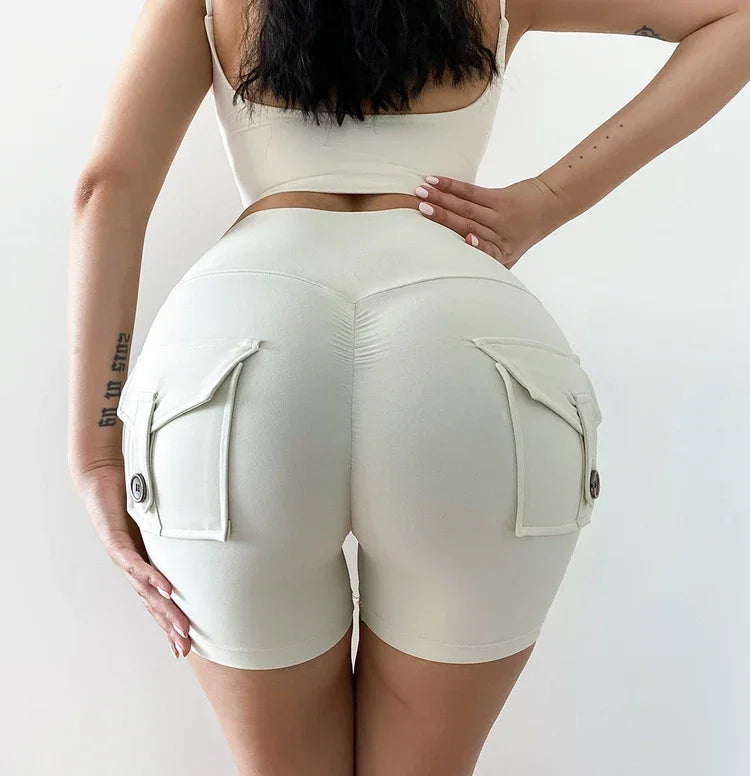 Casual Biker Shorts Women High Waist Seamless Workout Leggings Fitness Joggings Gym Tights Scrunch Butt Yoga Shorts Sportswear