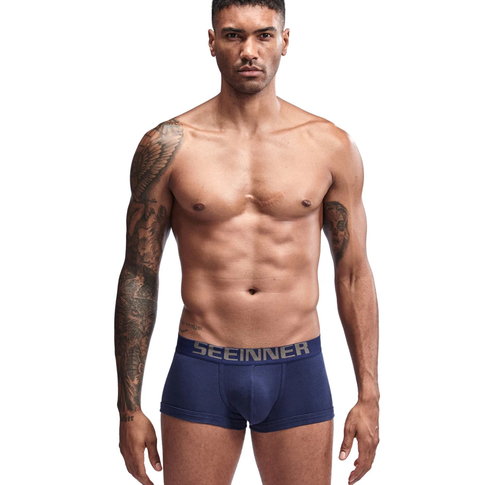 Mens Underwear Seeinner Boxers Shorts Cotton Cuecas Trunks Men's Boxer Homme Boxershorts Men Male Panties Ropa Interior Hombre