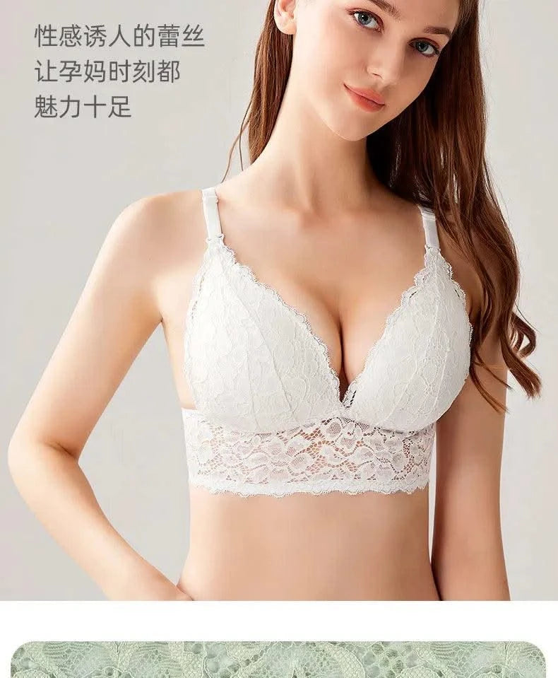 Underwear for pregnant women postpartum breast-feeding bra  lace bra big size nursing bra maternity