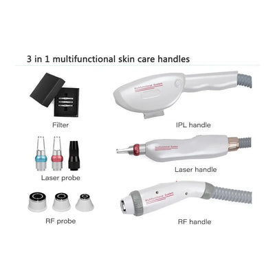 IPL OPT Laser Hair Removel Machine for Women 3 IN 1 ND YAG Q Switch Tattoo Removal Professional RF Face Lift Skin Tight Device