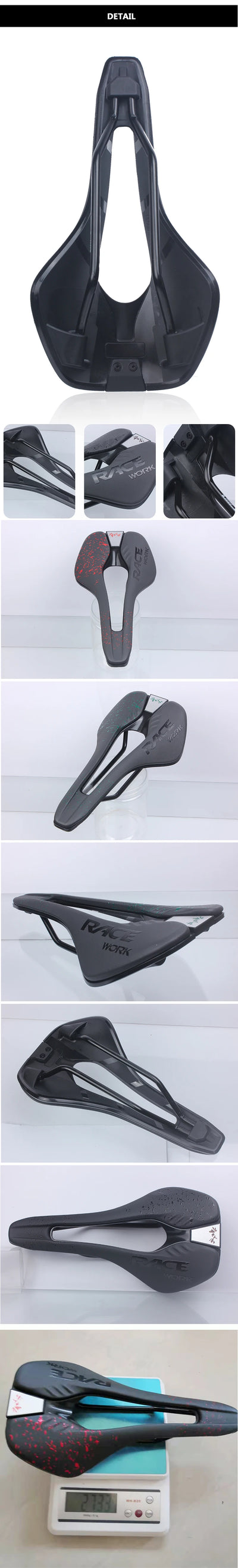 RACEWORK Bicycle Saddle MTB Mountain Road Bike Racing Seat TT Triathlon Ultralight Professional Saddles Cycling Parts