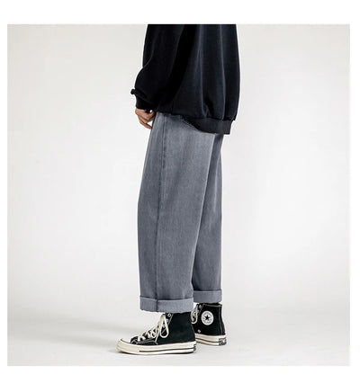 Men's Jeans Pants Straight Trousers for Men Jean Spring Denim Mens Man Male Trendyol Streetwear Korean Fashion Men Boys  Sale