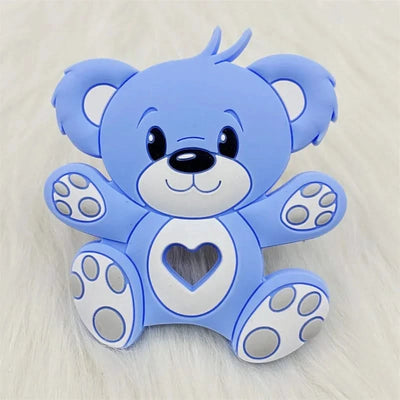 1PCS BPA Free Silicone Teethers Cartoon Animal DIY Pacifier  Baby Toys  Sensory Nursing Gift