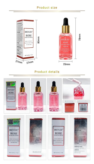 BREYLEE Rose Deep Moisturizing Facial Serum Oil Control Essence