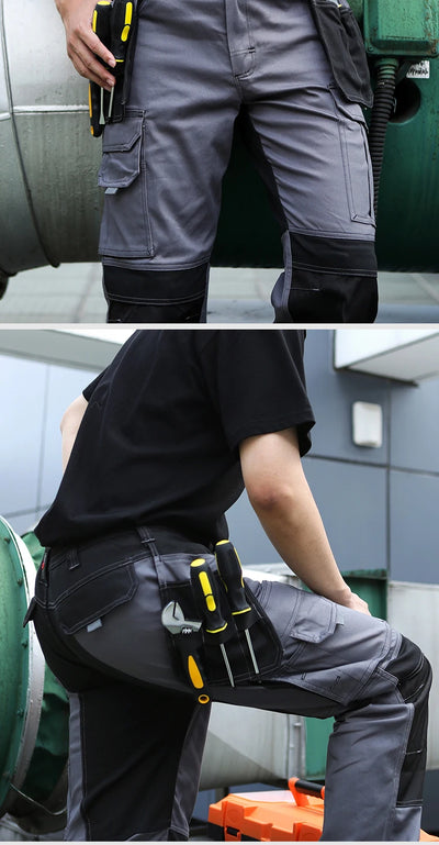 Work Pants For Men Multifunctional Work Trousers Workwear Pants With Reflective Tapes