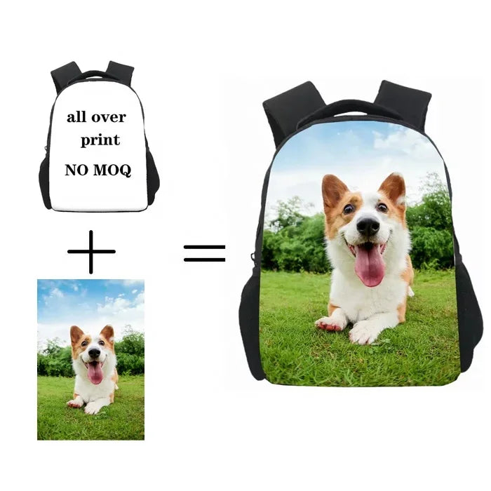 1347 Christmas Print Gift Mini School Bags Kids Backpacks With Comfortable Padded High Quality School Bags for Boys