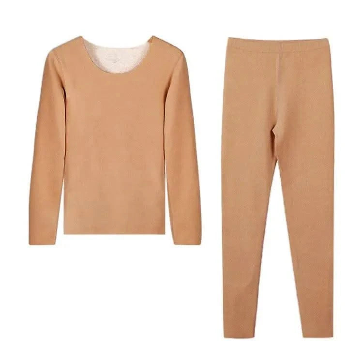 Women's Seamless Thermal Clothing Set 2 Pieces | Thick Double Layer Thermal Under Wear For Winter