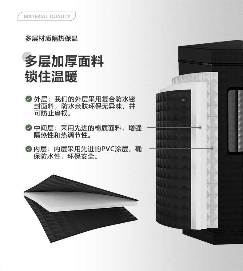 Portable Steam Sauna Tent, Home Sauna Kit, Whole Body, Large Space Spa, Steamer Room, 3L