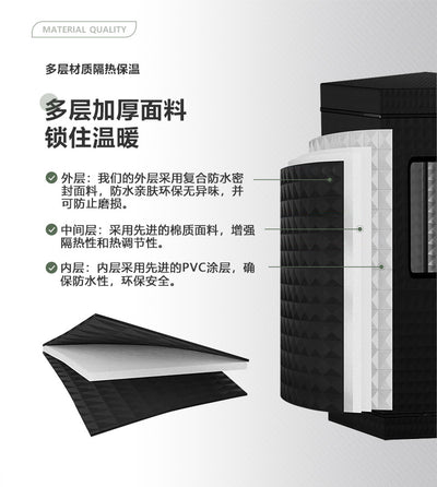 Portable Steam Sauna Tent, Home Sauna Kit, Whole Body, Large Space Spa, Steamer Room, 3L