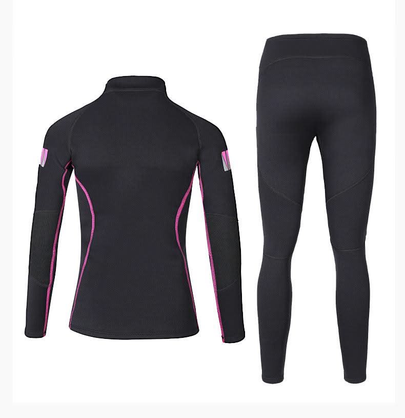 Women's Wetsuit shirt / pants 1.5mm Neoprene Wetsuits Long Sleeve Wetsuits Top Bottom Two Piece Dive Suits for Scuba Diving Surf